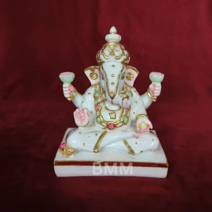 Durga Maa Murti - Black Marble Sculpture