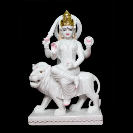 Saraswati Murti - Bheslana Marble Sculpture